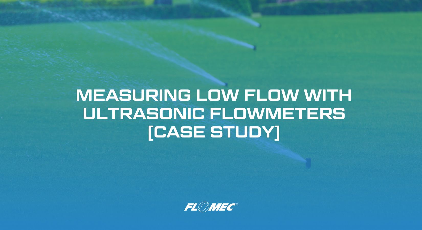 grass being watered using an irrigation system